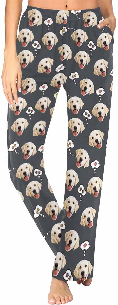 Custom Face Pajamas Pants Personalized Sleepwear Bottoms by MyPupSocks
