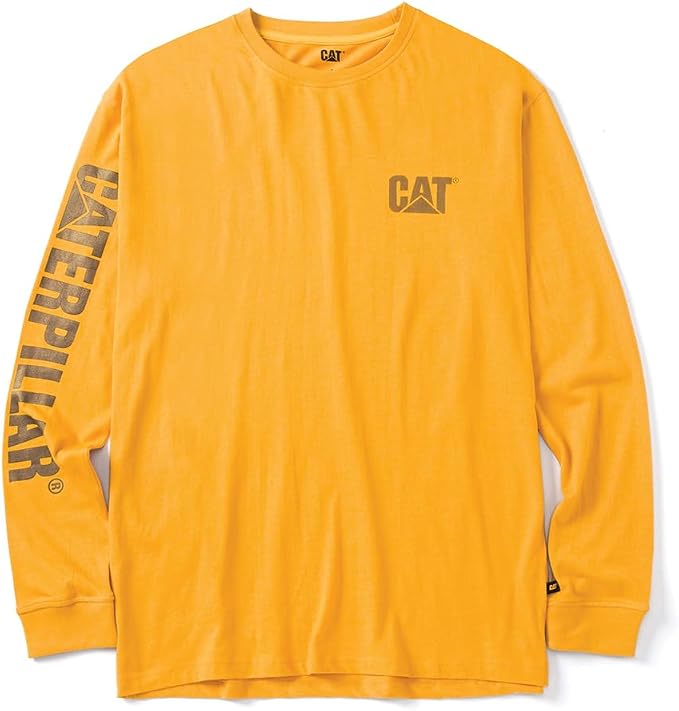 Caterpillar Trademark Banner Long Sleeve Tee Shirts by Caterpillar+Workwear
