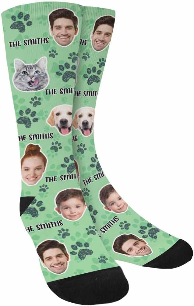 Artsadd Custom Pajamas for Women Men Family, Personalized Face Pjs Pajama Pants - Image 6