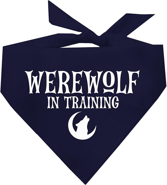 Werewolf in Training Costume Halloween Dog Bandana by TeesTails