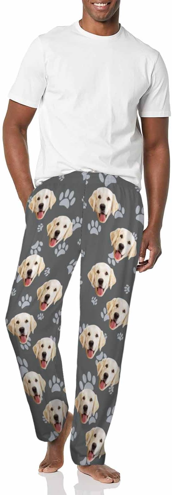 MyPupSocks Custom Pajama Pants for Pet Lover, Personalized Photo Face Printed - Image 4
