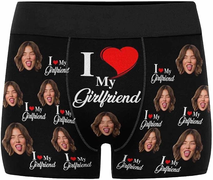 M YESCUSTOM Custom Faces Funny Short Briefs Gift - Image 5