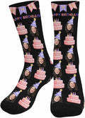 Artsadd Custom Face Socks for Dad Fathers Day Gift Novelty Personalized Photo by Artsadd