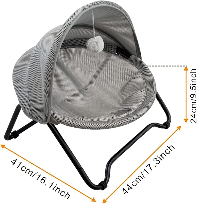 Cat Bed Cat Hammock Bed Elevated cat Bed, Comfortable and Breathable Pet Bed - Image 3