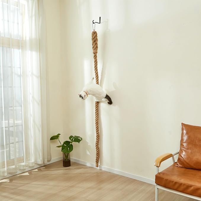 SHENGOCASE 1.9" x 6.56Ft Cat Climbing Jute Rope - Image 4