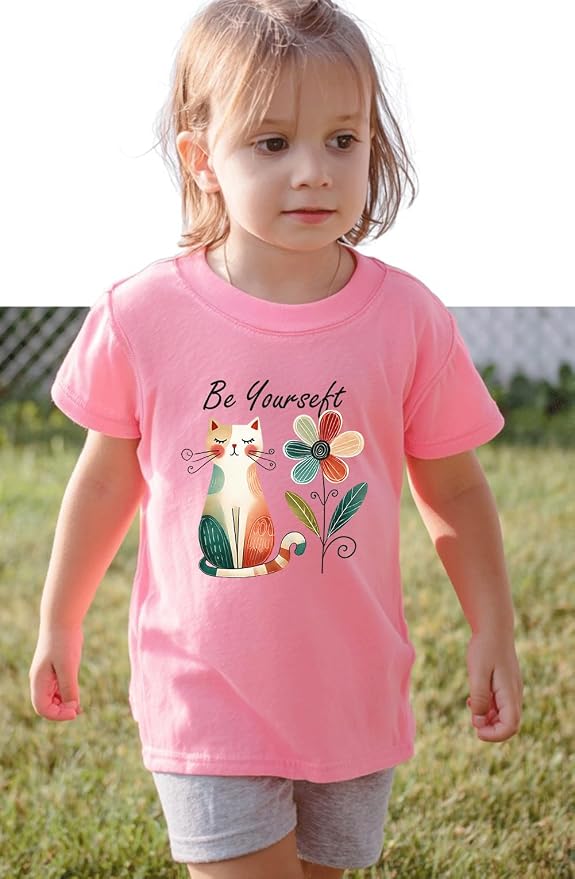 Kids Toddler Little Boys Girls T-Shirt Short Sleeve Funny Animals Graphic - Image 2