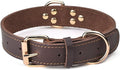 Leather Dog Collar, Heavy Duty, by DAIHAQIKO