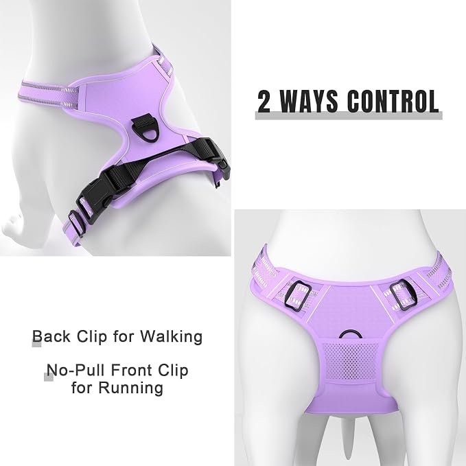 Rnivvi No Pull Dog Harness, Cute Reflective Medium Sized Puppy Kitten Harness - Image 5