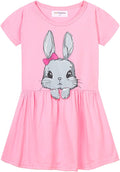 Mud Kingdom Little Girls Dresses Cotton Summer Holiday Cute Cat Dress Short by MudKingdom