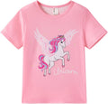 PATPAT Girls Crewneck Short Sleeve Graphic Tees Animal Print Shirts Cute Summer by PATPAT