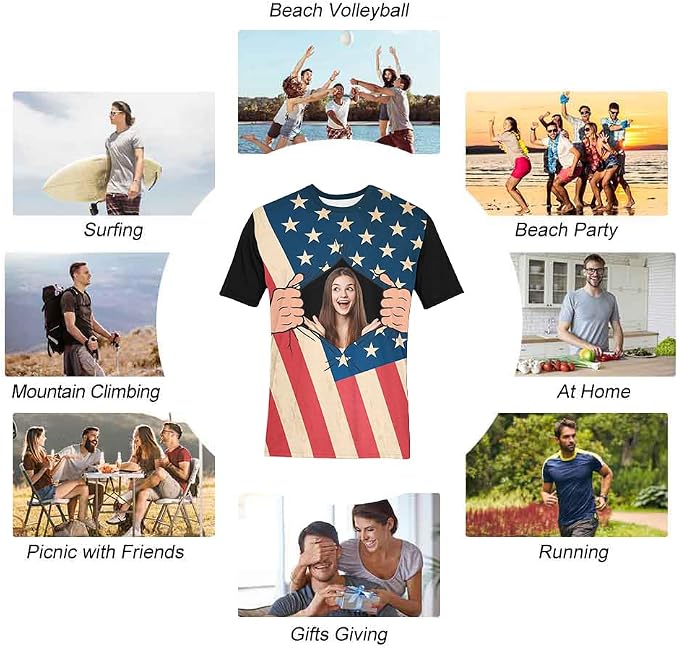 Custom T Shirts with Face Photo Text Pet Shirt - Image 5
