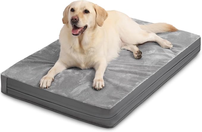 Waterproof XXL Dog Beds Large Sized Dog, Outdoor Orthopedic Washable Crate Pad by Loveforfurrykids