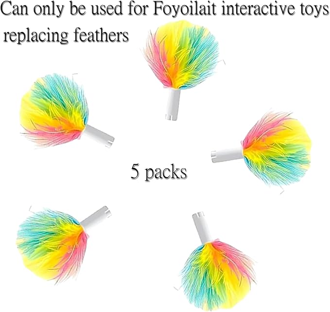 3-in-1 Cat Toy & Interactive Motion-Activated Kitten Toy Accessories — 5-Piece - Image 3