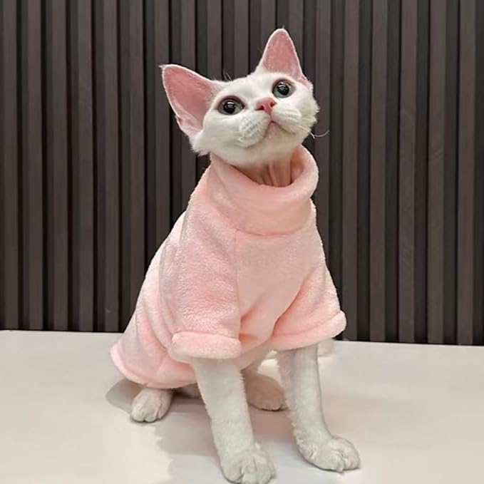 Cat Flannel Clothes, Warm Soft Winter Sweater Jumpsuit Shirt Clothing - Image 6