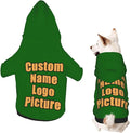 Custom Dog Hoodies for Small Dogs Costume Xmas Pajamas Outfit Pullover Winter by AEKSCOH