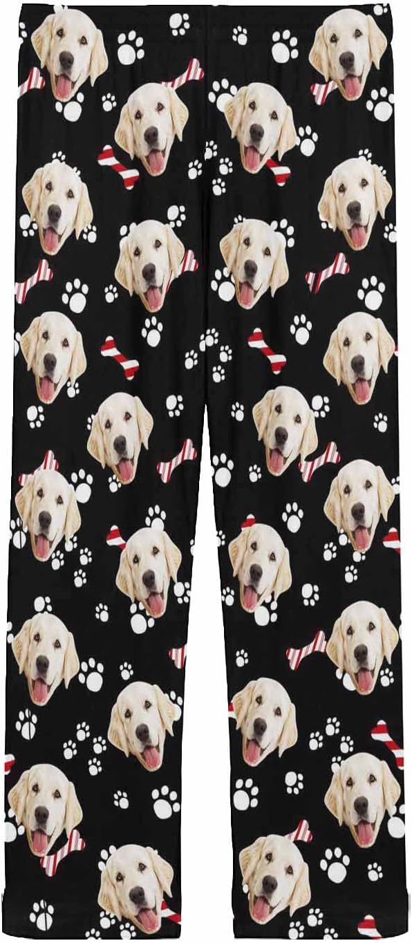 MyPupSocks Custom Pet Face Pajamas Pants Photo Pajama Bottoms - Image 4