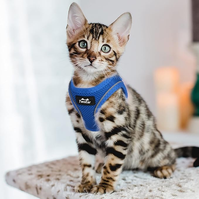 TwoEar Cat Harness Escape Proof, Soft Dog Vest Harness Adjustable, Breathable - Image 6
