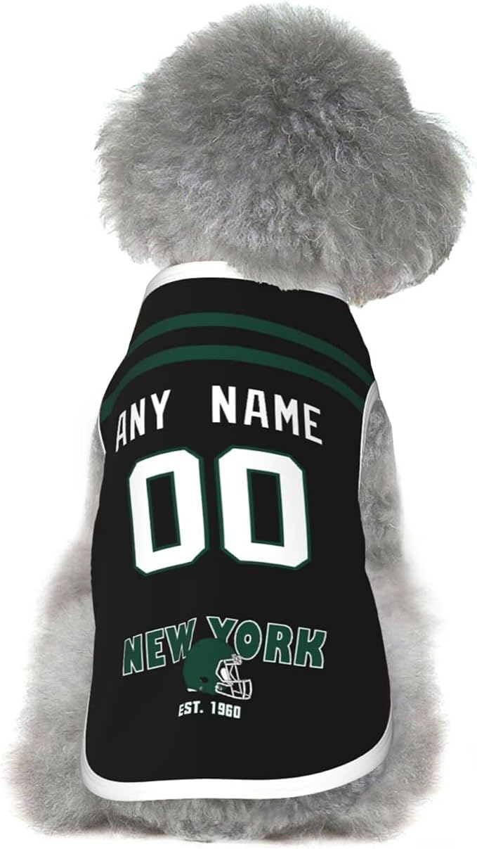 New York Dog Clothes Jersey Pet Jersey Customized Any Name & Number S-5XL - Image 2