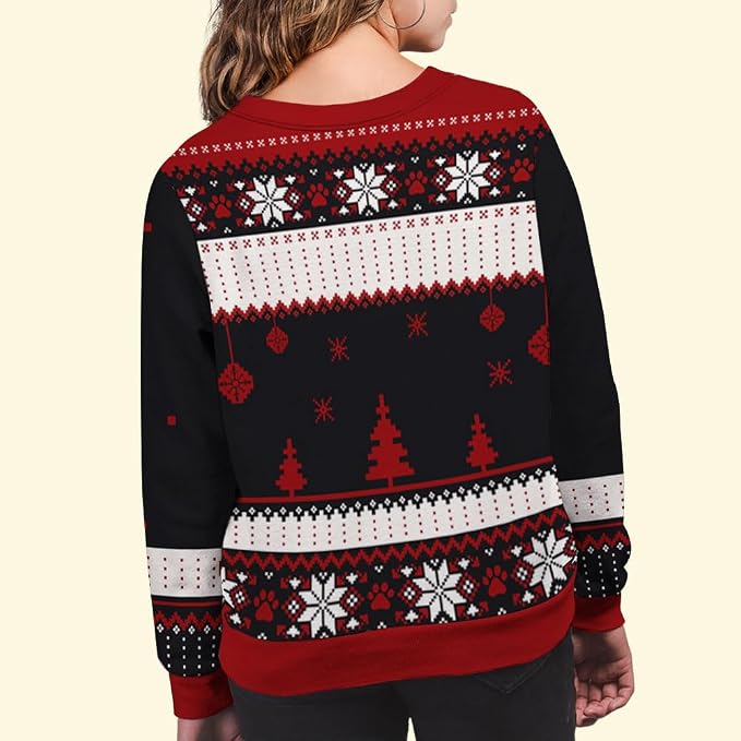 Wrappiness A Girl And Her Dog Christmas Sweatshirt - Image 4