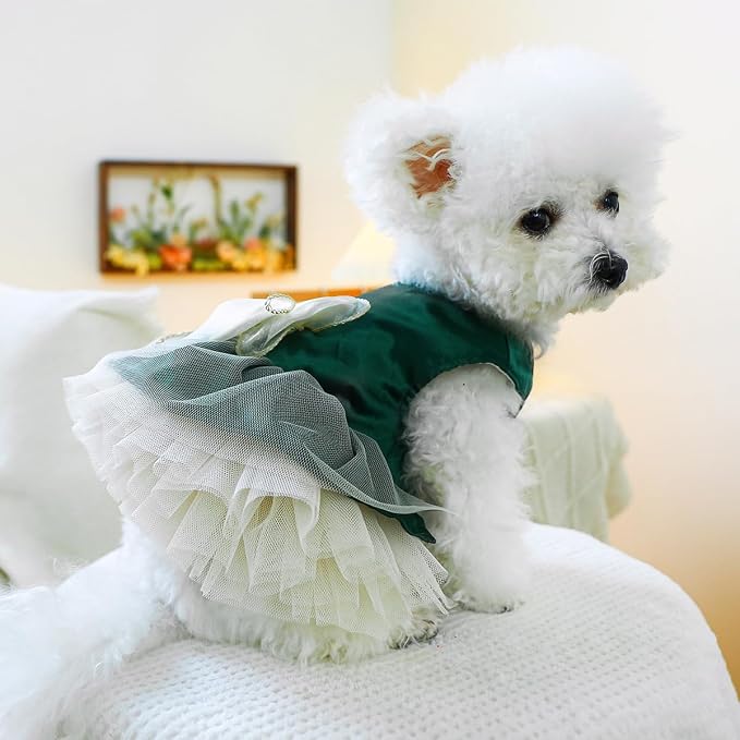 Fashion Sweet Puppy Dog Blingbling Princess Skirt Pet Dog Lace Cake Camisole - Image 7