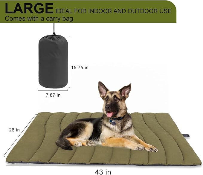 BINGPET Outdoor Travel Dog Bed for Large/Medium Dogs, Portable Waterproof - Image 6