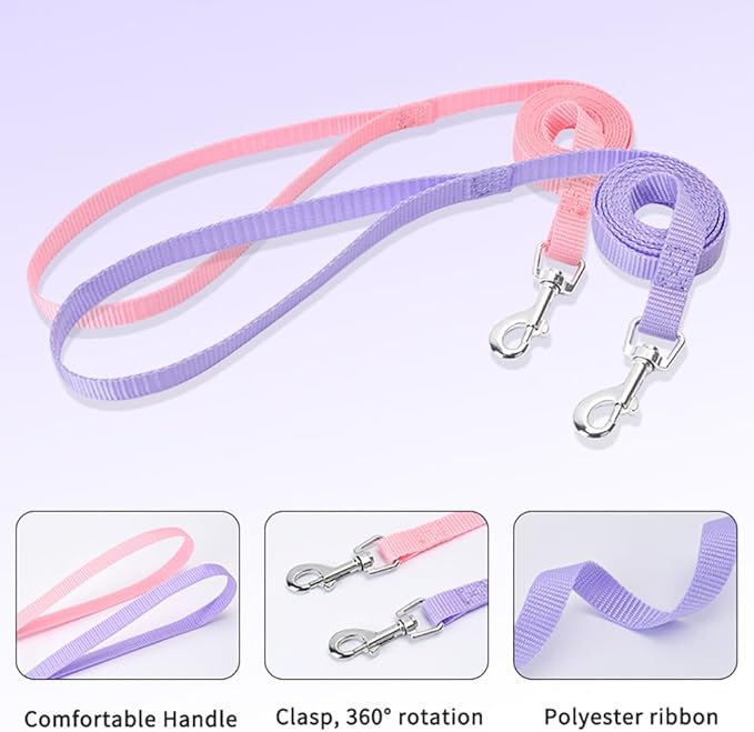 Step in Dog Harness and Leash Set, Flower Adjustable Easy Walk Puppy Harnesses - Image 4