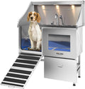 Dog Washing Station with LED Display, 304 Stainless Steel Pet Wash Sink by BathTimeMadeEasy