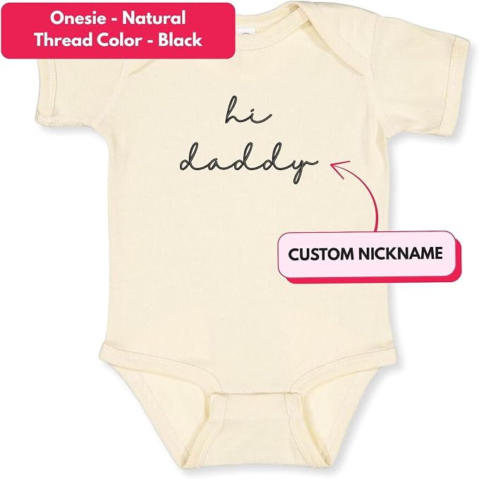 COUPLEHOODIES Personalized Baby Onesie Bodysuit – Custom Embroidery Gift - Image 2