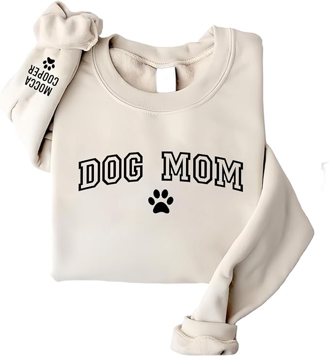 Personalized Dog Mom Sweatshirt, Custom Pet Name Sweater - Image 7