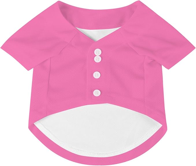 Custom Pet Dog Baseball Jersey Personalized Dog&Cat Jersey Printed Text Logo - Image 3