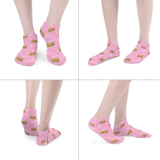 Personalized Ankle Socks with Face Custom Photo Socks Low Cut Ankle Socks - Image 2