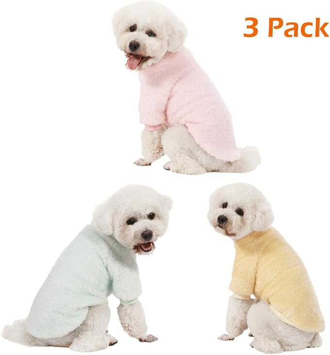 Dog Sweater, 3 Pack Dog Sweaters - Image 2