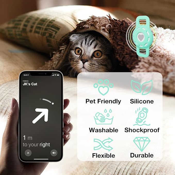 Airtag Holder for Cat, Air Tag Case for Cat Collar and Small Dog Collar - Image 5