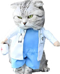 NACOCO Dog Cat Doctor Costume Pet Doctor Clothing Halloween Jeans Outfit Apparel by HOME