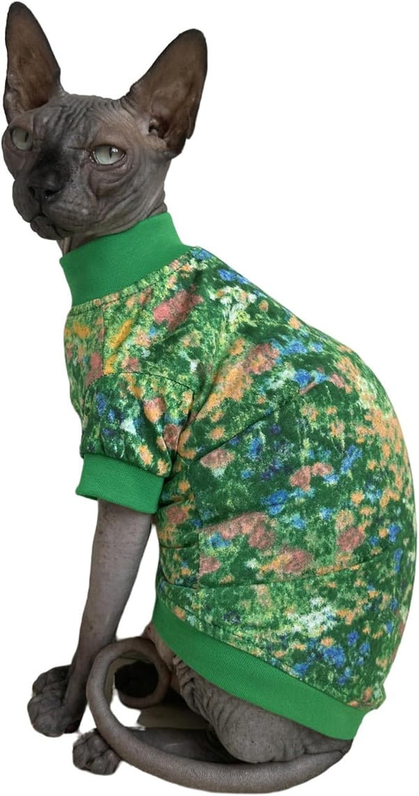 Limited Edition Sphynx Cat Cotton T-Shirts Hairless Cat Sweatshirt Pet Kitten by Kitipcoo