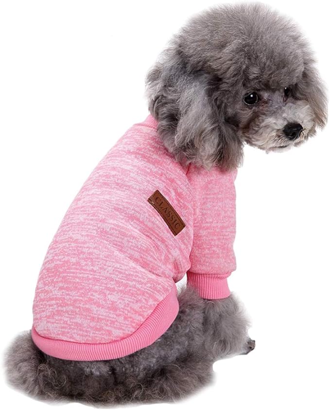 Jecikelon Dog Clothes Dogs Sweater Soft Puppies Clothing Winter Puppy Sweaters by Jecikelon