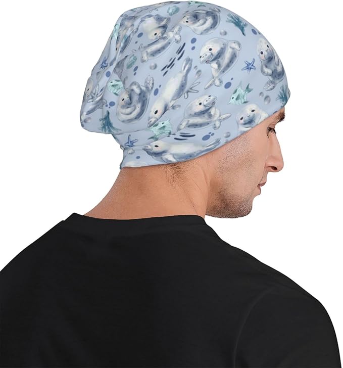Beanie Hat Skull Cap Chemo Hat Slouchy Cap Headwear Stretch Knitted Hats - Image 8