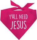 Y'all Need Jesus Christmas Easter Religious Dog Bandana by TeesTails