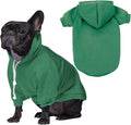 Green Dog Hoodie, Dog Clothes for Medium Dogs, Fleece Pet Sweater by PICKUPIK