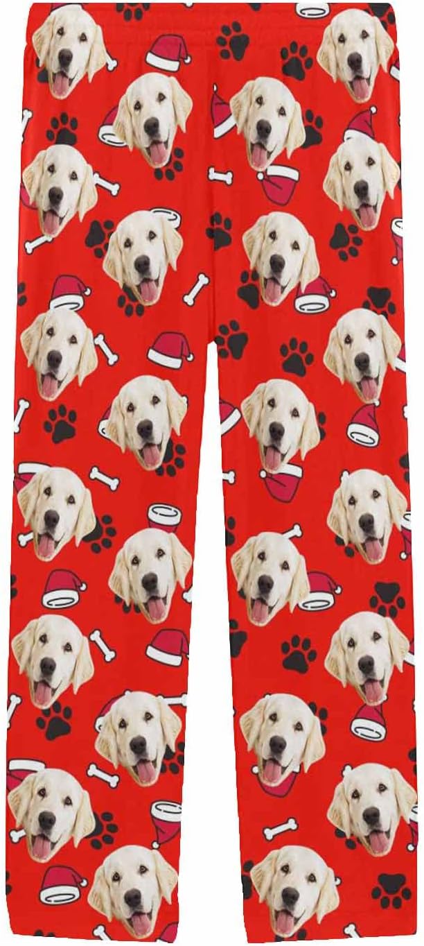 MyPupSocks Custom Pet Face Pajamas Pants Photo Pajama Bottoms - Image 3