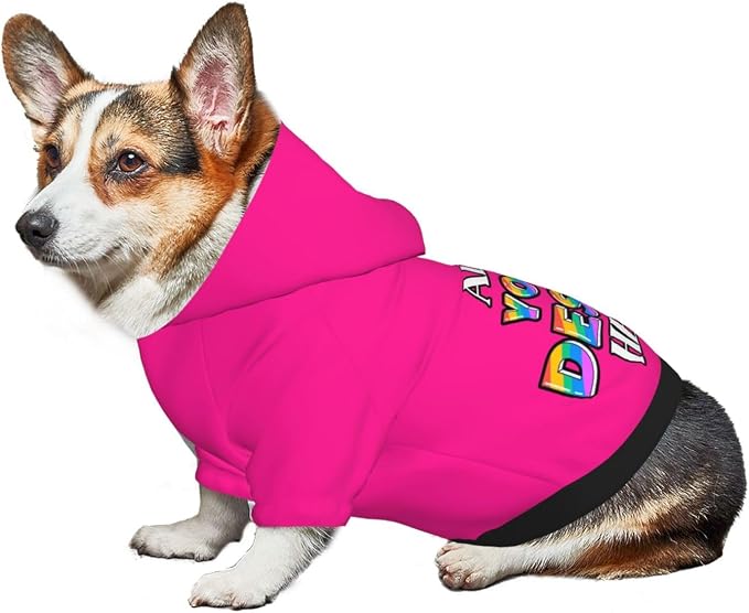 Custom Dog Hoodie for Small Pets, Personalized Photo Text Pet Warm Pullover - Image 6