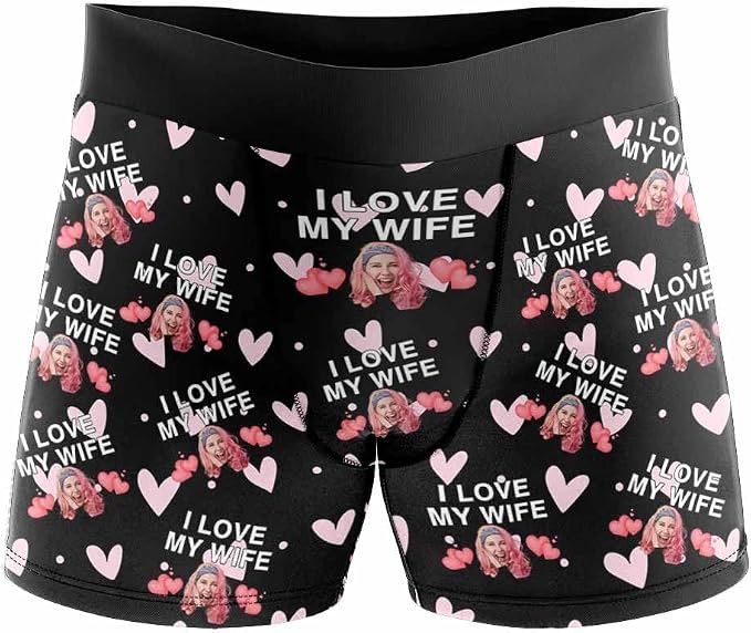 M YESCUSTOM Custom Faces Funny Short Briefs Gift by MYESCUSTOM