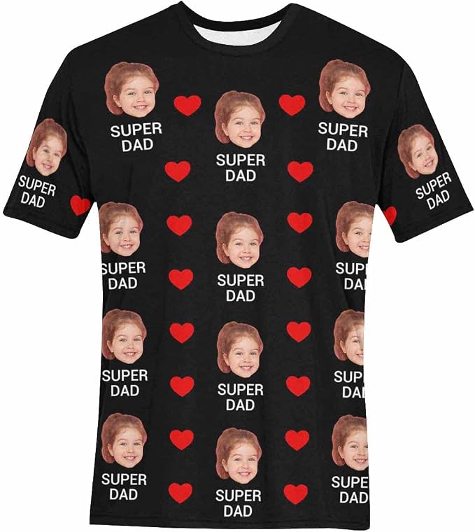 Custom T Shirts with Face Photo Text Pet Shirt - Image 3