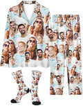 Custom Face Pajamas for Women Men, Personalized Dog Cat Pet Pajamas Set by Unknown