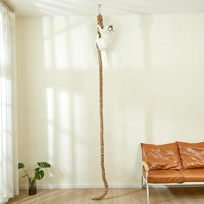 SHENGOCASE 1.9" x 8.9Ft Cat Climbing Jute Rope by SHENGOCASE
