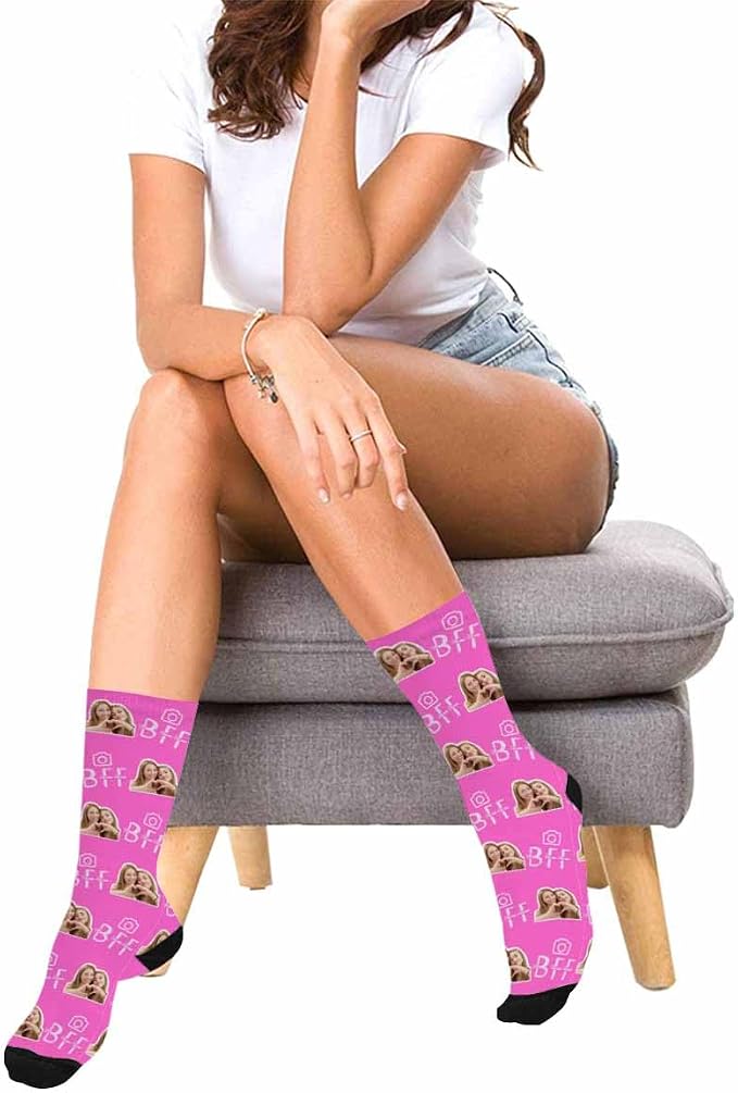 Artsadd Custom Face Socks for Dad Fathers Day Gift Novelty Personalized Photo - Image 2
