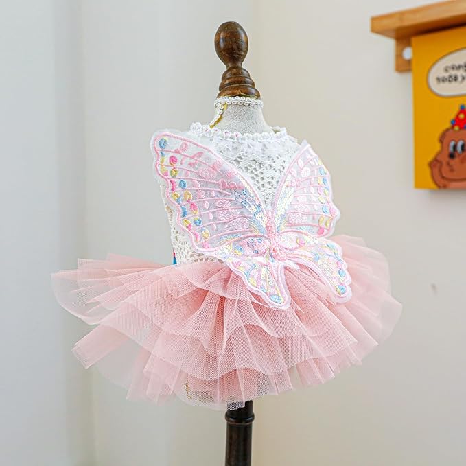 Fashion Sweet Puppy Dog Blingbling Princess Skirt Pet Dog Lace Cake Camisole - Image 2