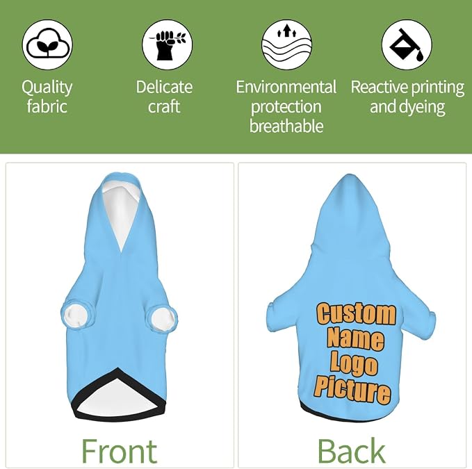 Custom Sweatshirt for Small Pet Cat Puppy Dogs Cold Weather Clothes Sweatshirt - Image 6