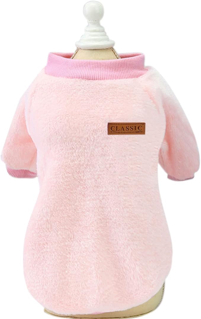 Jecikelon Pet Dog Clothes Dog Sweater Soft Thickening Warm Pup Dogs Shirt - Image 2