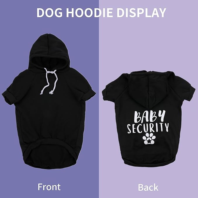 Security Dog Hoodie Puppy Sweater Cold Weather Dog Coats Pet Clothes Hooded - Image 2